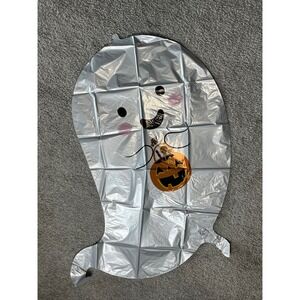 Anagram Halloween Ghost Trick or Treat Mylar Balloon Silver One Size